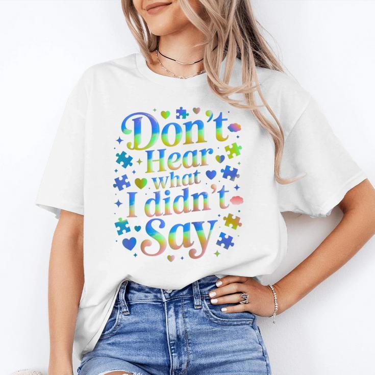 Don’t Hear What I Didn’t Say Autism Awareness Valentine Raglan Baseball Tee Unisex T-Shirt