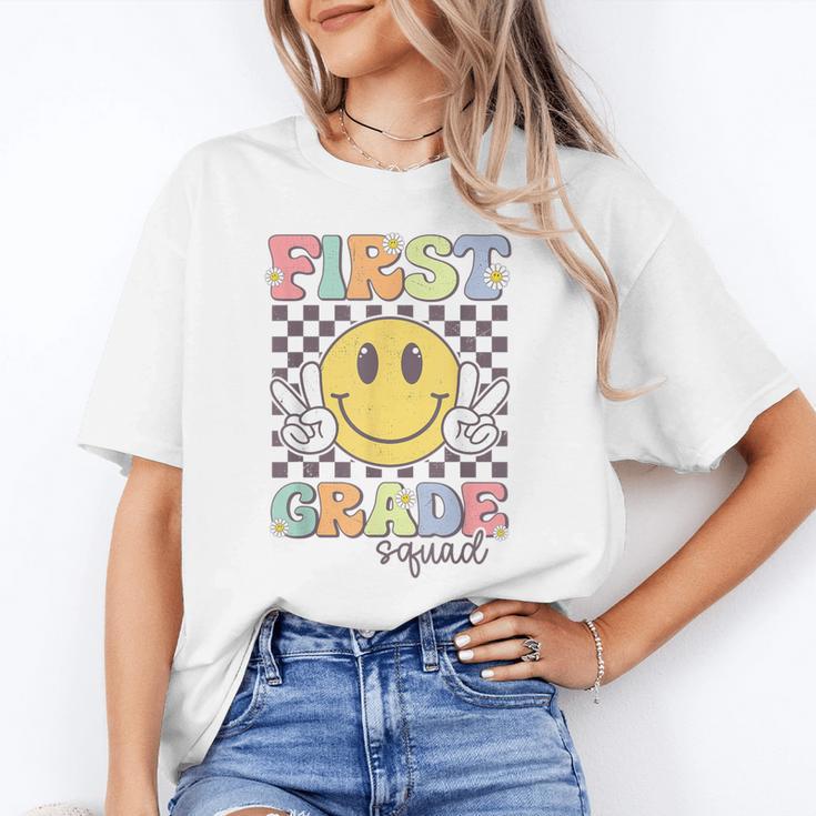 First Grade Squad Smile Face 1st Grade Back To School Unisex T-Shirt First Grade Squad Smile Face 1st Grade Back To School Unisex T-Shirt