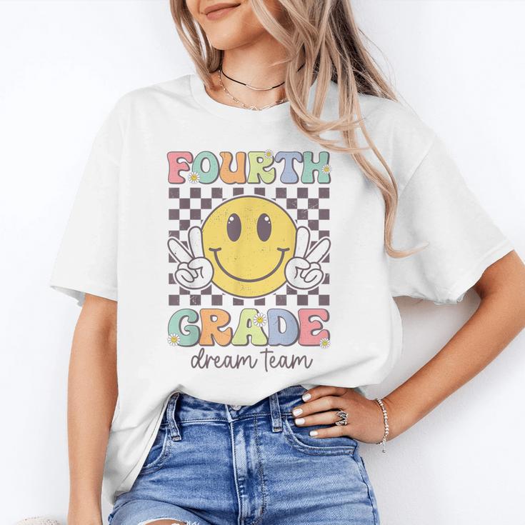 Fourth Grade Dream Team Smile Face Back To School 4th Grade Unisex T-Shirt Fourth Grade Dream Team Smile Face Back To School 4th Grade Unisex T-Shirt