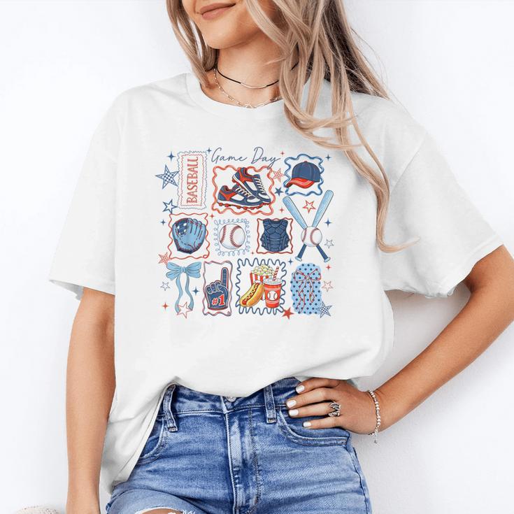 Game Day Baseball Lover Coquette Bow Girl Women Kid Mom Mama Unisex T-Shirt Game Day Baseball Lover Coquette Bow Girl Women Kid Mom Mama Unisex T-Shirt