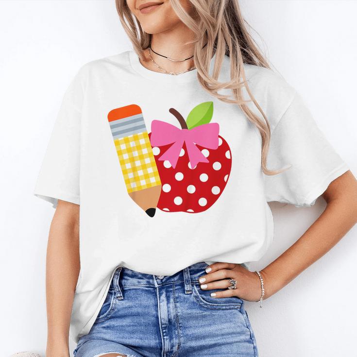 Girls Back To School Apple Toddler First Day Of Preschool Unisex T-Shirt