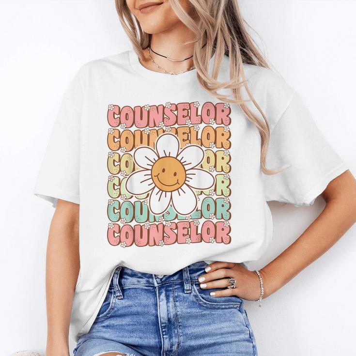 Groovy School Counselor Cute Daisy Flower Back To School Unisex T-Shirt Groovy School Counselor Cute Daisy Flower Back To School Unisex T-Shirt