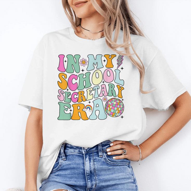 Groovy In My School Secretary Era Back To School Unisex T-Shirt Groovy In My School Secretary Era Back To School Unisex T-Shirt