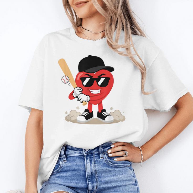 Heart Playing Baseball Valentine Baseball Unisex T-Shirt Heart Playing Baseball Valentine Baseball Unisex T-Shirt