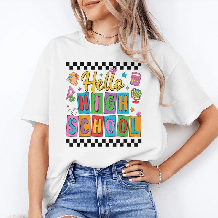 Hello Highshool First Day Of School Back To School Boy Girls Unisex T-Shirt Hello Highshool First Day Of School Back To School Boy Girls Unisex T-Shirt