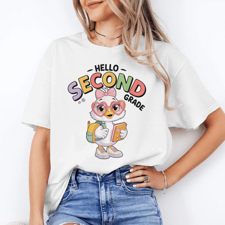 Hello Second Grade Cute Goose Back To School 2nd Grade Girls Unisex T-Shirt Hello Second Grade Cute Goose Back To School 2nd Grade Girls Unisex T-Shirt