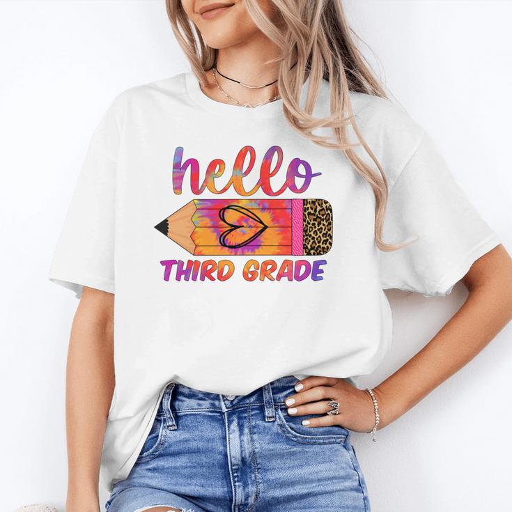 Hello Third Grade Back To School Pencil Tie Dye 3rd Grade Performance Unisex T-Shirt Hello Third Grade Back To School Pencil Tie Dye 3rd Grade Performance Unisex T-Shirt