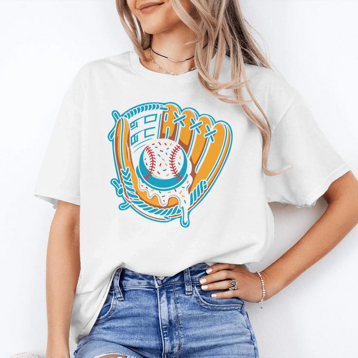 Ice Cream Baseball Mitt Drippy Scoop Baseball Sports Unisex T-Shirt Ice Cream Baseball Mitt Drippy Scoop Baseball Sports Unisex T-Shirt