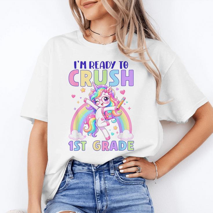I'm Ready To Crush 1st Grade Unicorn Girls Back To School Unisex T-Shirt I'm Ready To Crush 1st Grade Unicorn Girls Back To School Unisex T-Shirt