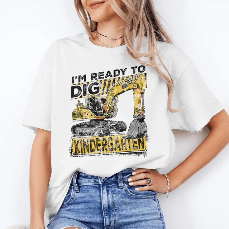 I'm Ready To Dig Kindergarten Back To School Excavator Unisex T-Shirt
