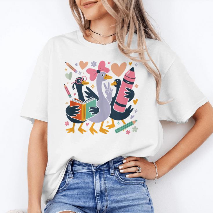 Kindergarten 1st Grade Goose Back To School Girls Unisex T-Shirt Kindergarten 1st Grade Goose Back To School Girls Unisex T-Shirt