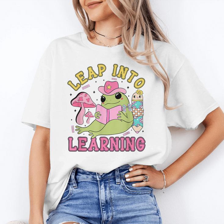 Leap Into Learning Cute Frog Kawaii Back To School Kids Unisex T-Shirt Leap Into Learning Cute Frog Kawaii Back To School Kids Unisex T-Shirt