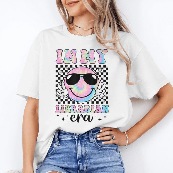 In My Librarian Era Groovy Tie Dye Back To School Unisex T-Shirt In My Librarian Era Groovy Tie Dye Back To School Unisex T-Shirt