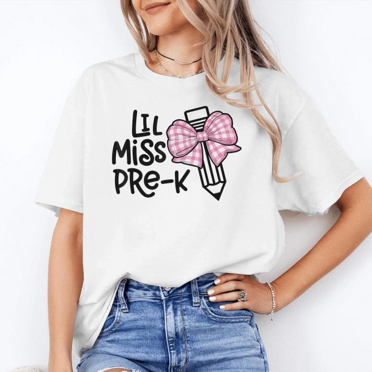 LiL Miss Pre-K Cute Back To School Pink Y2k Coquette Bow Unisex T-Shirt LiL Miss Pre-K Cute Back To School Pink Y2k Coquette Bow Unisex T-Shirt