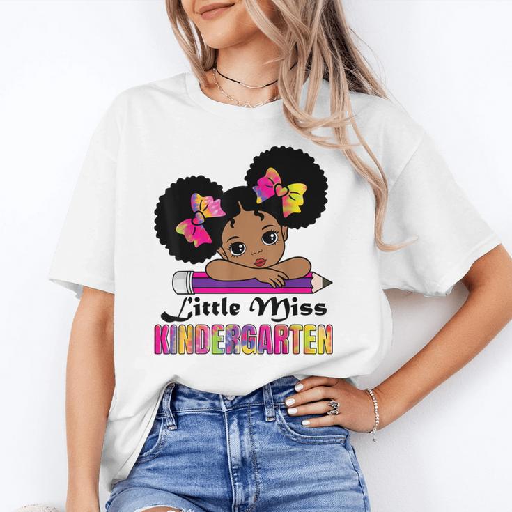Little Miss Kindergarten Afro Puff Girl Back To School Unisex T-Shirt