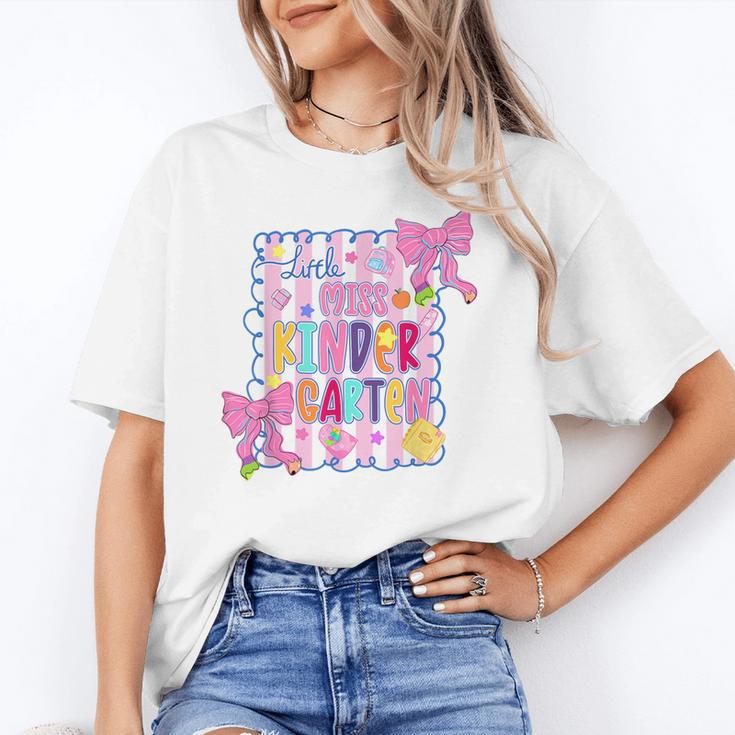 Little Miss Kindergarten Kids Girls Coquette Back To School Unisex T-Shirt Little Miss Kindergarten Kids Girls Coquette Back To School Unisex T-Shirt