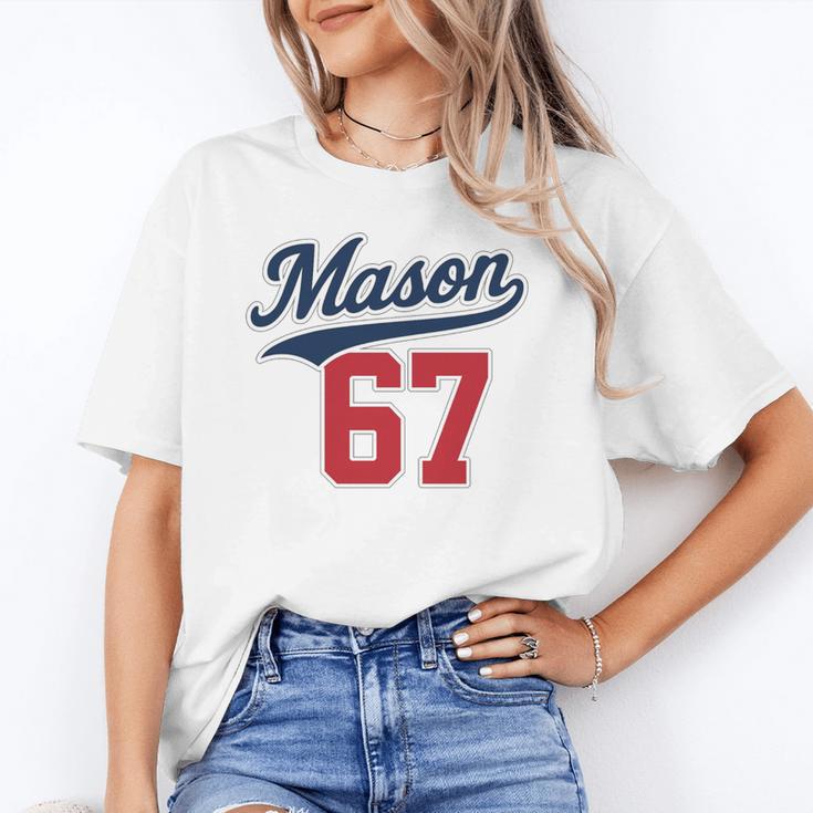 Mason 67 Jersey Baseball Men Women Boys Girls Number 6 7 Unisex T-Shirt