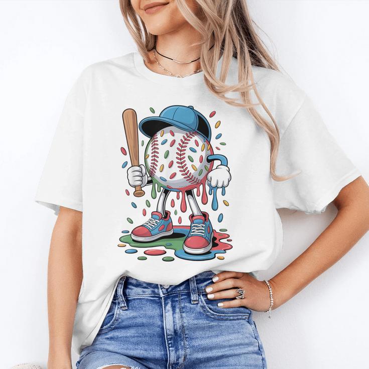Melting Slime Sprinkle Baseball Mascot With Bat Unisex T-Shirt Melting Slime Sprinkle Baseball Mascot With Bat Unisex T-Shirt