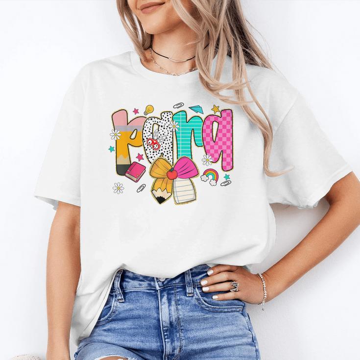 Para Paraprofessional Coquette First Day Back To School Unisex T-Shirt Para Paraprofessional Coquette First Day Back To School Unisex T-Shirt