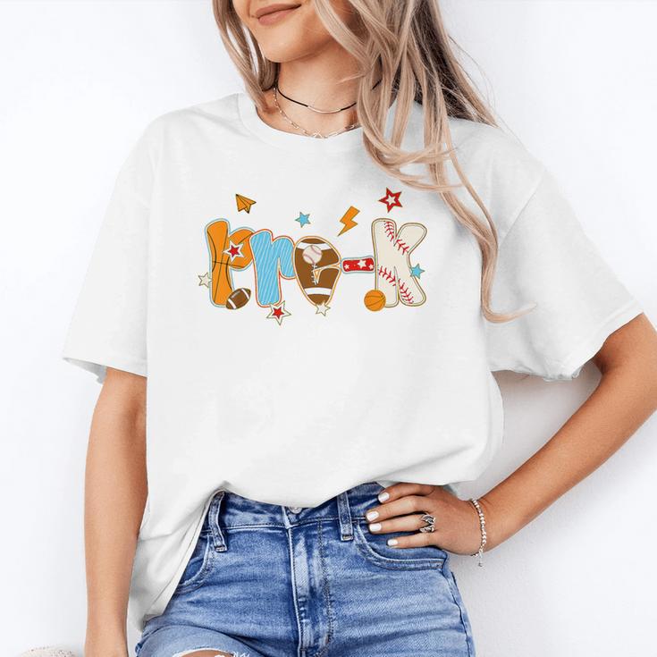 Pre K Preschool Football Basketball Baseball Back To School Unisex T-Shirt Pre K Preschool Football Basketball Baseball Back To School Unisex T-Shirt
