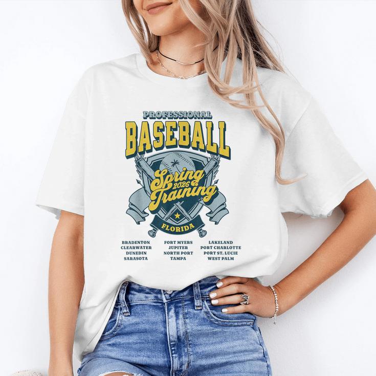 Professional Baseball Spring Training 2026 Florida Cities Unisex T-Shirt