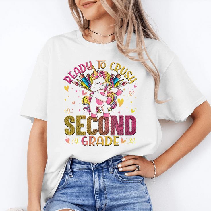 Ready To Crush Second 2nd Grade Back To School Unicorn Kids Performance Unisex T-Shirt Ready To Crush Second 2nd Grade Back To School Unicorn Kids Performance Unisex T-Shirt