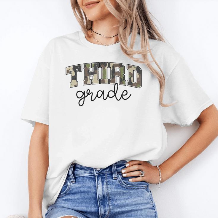 Retro Third Grade Old Camo Back To School Girl Boy 3rd Grade Unisex T-Shirt