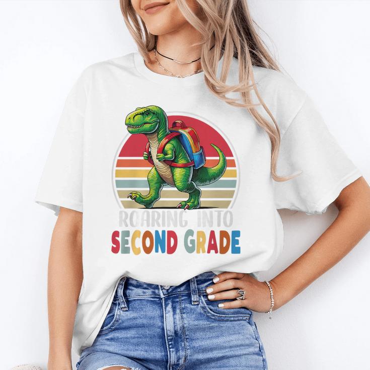 Roaring Into Second Grade T-Rex Back To School 2nd Grade Premium Tri-Blend Unisex T-Shirt Roaring Into Second Grade T-Rex Back To School 2nd Grade Premium Tri-Blend Unisex T-Shirt
