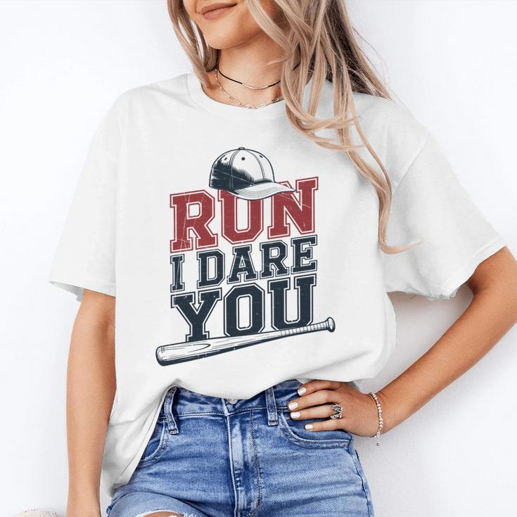 Run I Dare You Baseball Catcher Player Fan Unisex T-Shirt Run I Dare You Baseball Catcher Player Fan Unisex T-Shirt