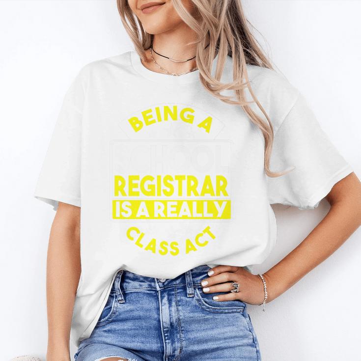 School Registry Student Enrollment Back To School Registrar Premium Unisex T-Shirt