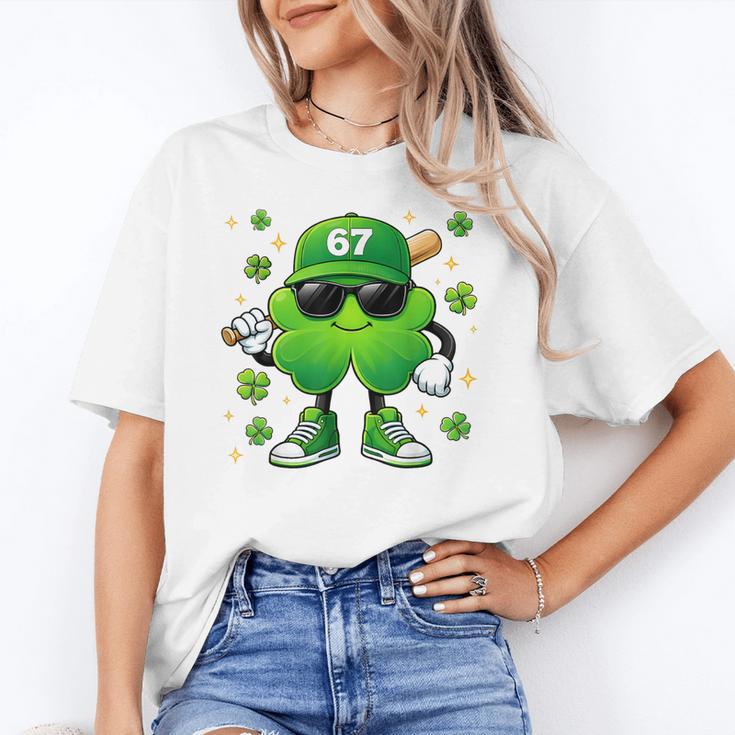 Shamrocks Playing Baseball St Patricks Day 6 7 Meme Men Boys Unisex T-Shirt Shamrocks Playing Baseball St Patricks Day 6 7 Meme Men Boys Unisex T-Shirt