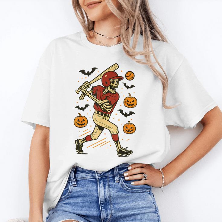Skeleton Halloween Baseball Boys Men Kids Toddler Unisex T-Shirt Skeleton Halloween Baseball Boys Men Kids Toddler Unisex T-Shirt