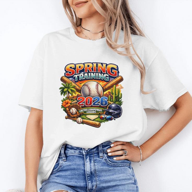 Spring Training 2026 Baseball Fan Retro Palm Cactus Premium Tri-Blend Unisex T-Shirt