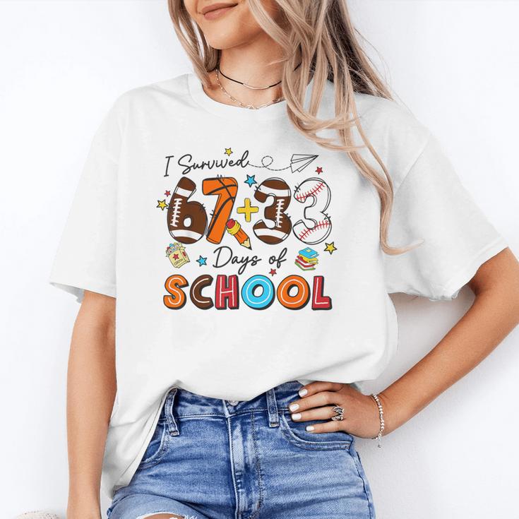 I Survived 67 33 Days Of School Baseball Basketball Football Unisex T-Shirt