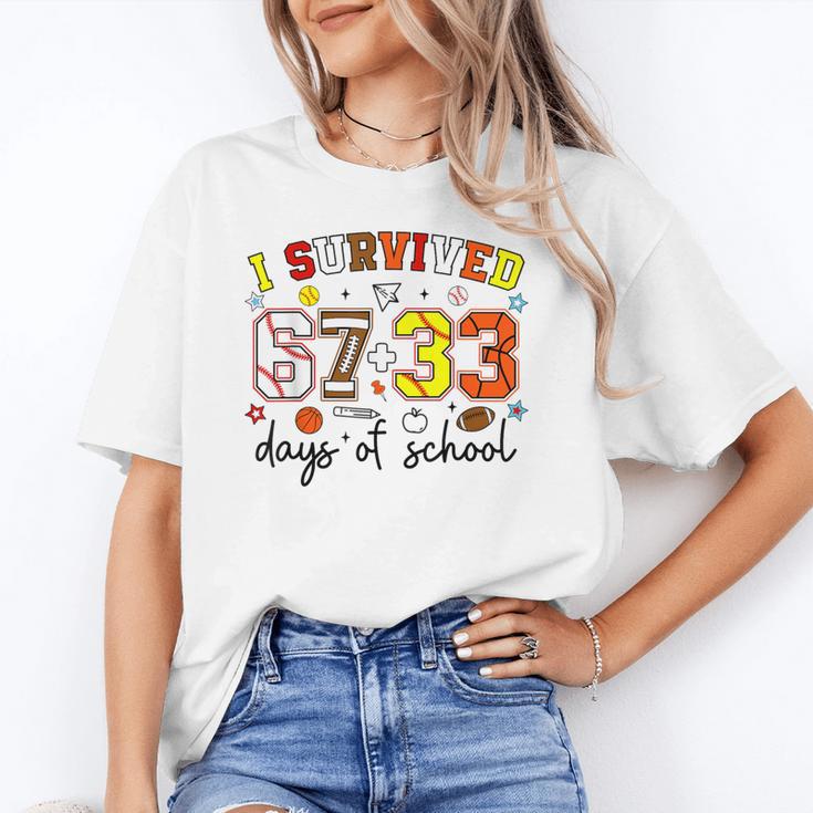 I Survived 6733 Days Baseball Football Softball 100 Days Unisex T-Shirt I Survived 6733 Days Baseball Football Softball 100 Days Unisex T-Shirt