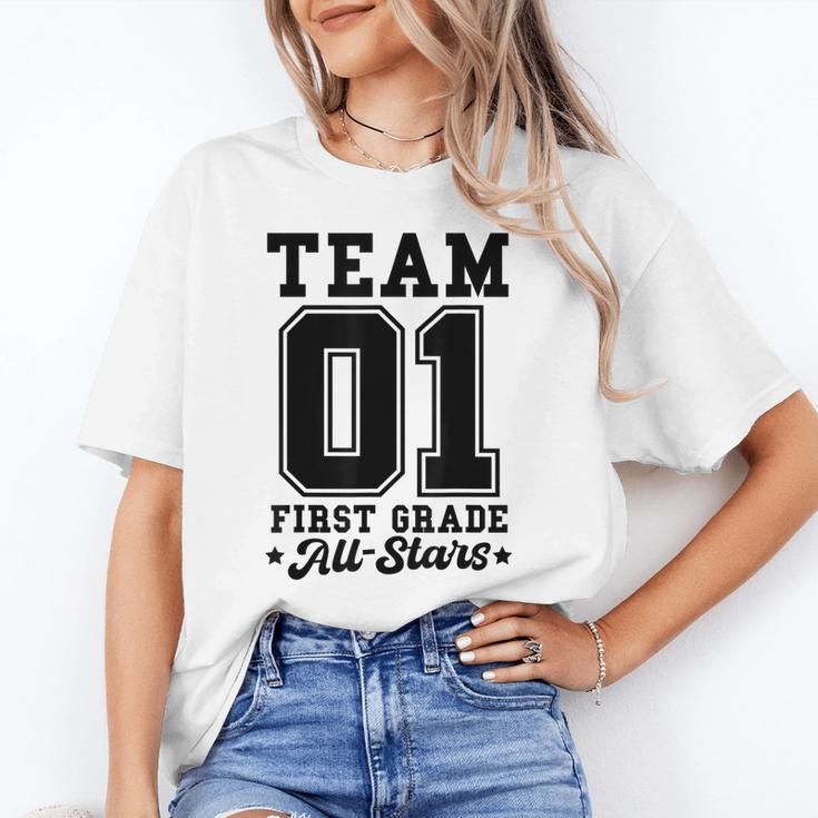 Team 1st Grade All-Stars Back To School Sports Jersey Unisex T-Shirt Team 1st Grade All-Stars Back To School Sports Jersey Unisex T-Shirt