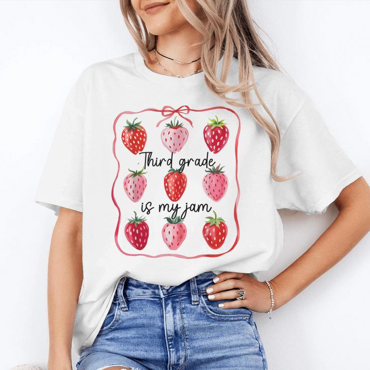 Third Grade Is My Jam Strawberry 3rd Grade Back To School Unisex T-Shirt