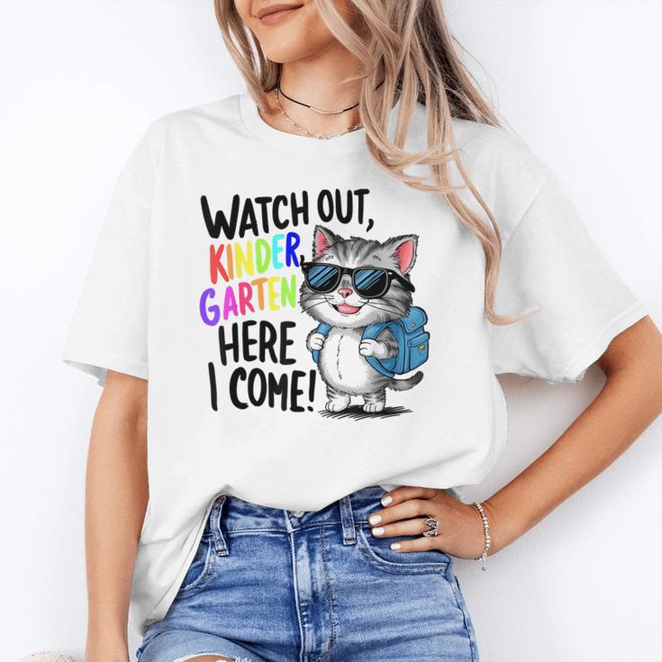 Watch Out Kindergarten Here I Come Cute Cat Back To School Unisex T-Shirt Watch Out Kindergarten Here I Come Cute Cat Back To School Unisex T-Shirt