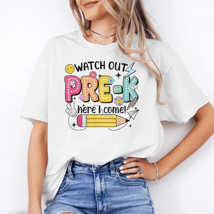 Watch Out Pre-K Here I Come Back To School Pre-K Unisex T-Shirt Watch Out Pre-K Here I Come Back To School Pre-K Unisex T-Shirt
