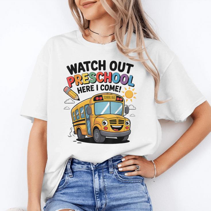 Watch Out Preschool Here I Come Preschool Back To School Unisex T-Shirt Watch Out Preschool Here I Come Preschool Back To School Unisex T-Shirt