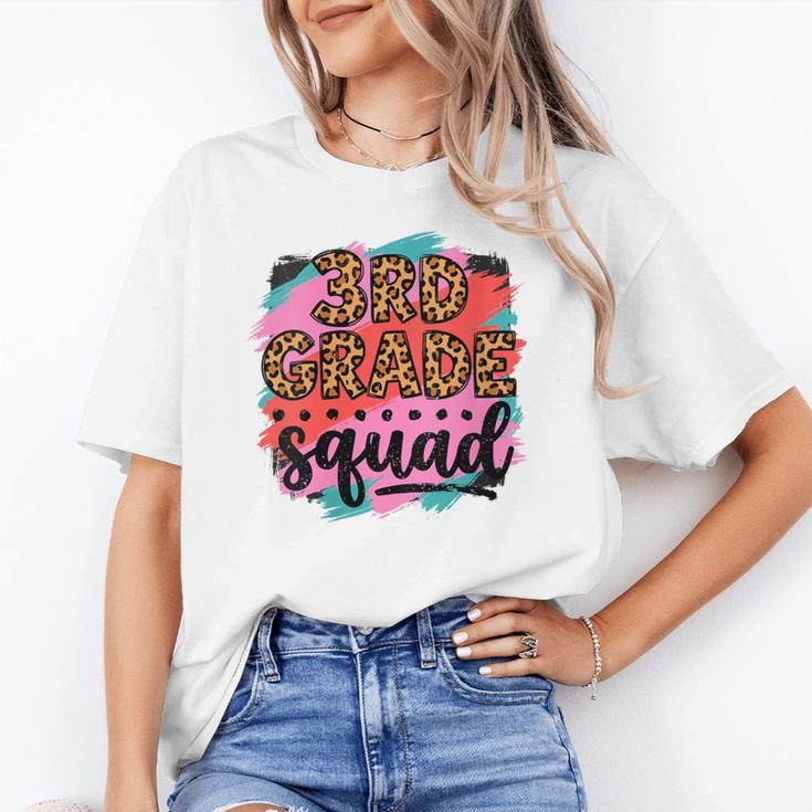 Women's Third 3rd Grade Squad Back To School Animal Print Girl Tee Unisex T-Shirt Women's Third 3rd Grade Squad Back To School Animal Print Girl Tee Unisex T-Shirt