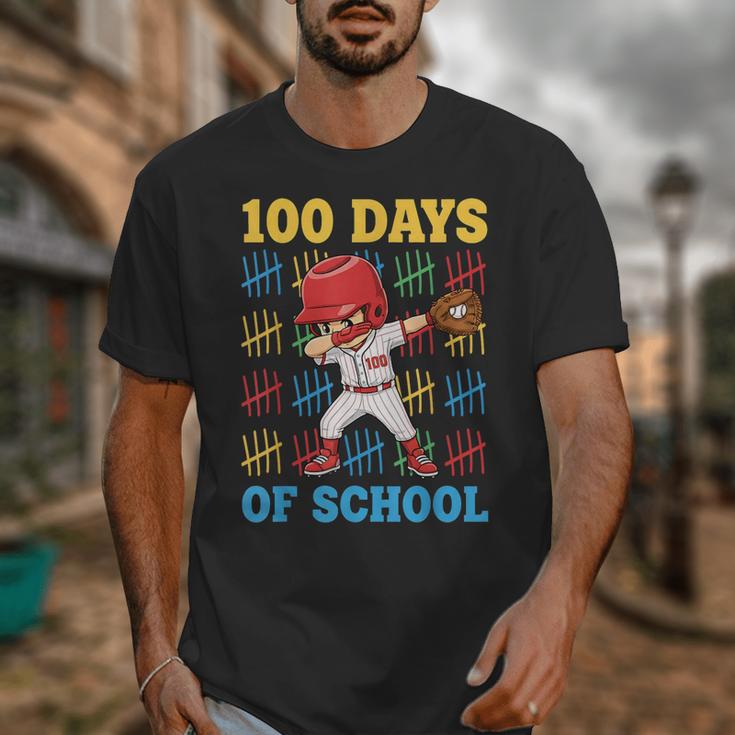 100 Days Of School Baseball Bat 100th Day Of School Boys Unisex T-Shirt