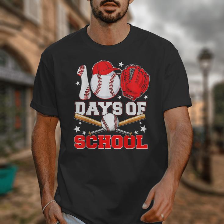 100 Days Of School Baseball Boys Kids Students Unisex T-Shirt
