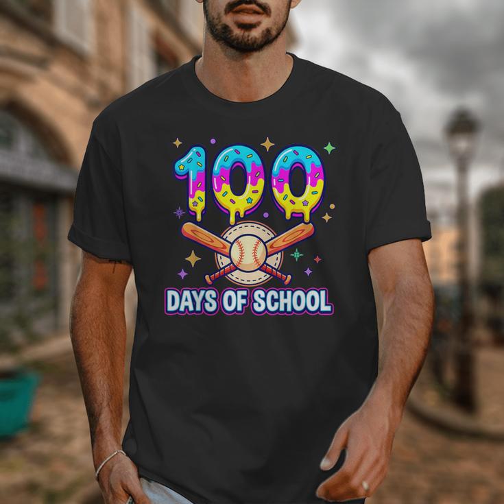 100 Days Of School Baseball Ice Cream Drip Kids Boys Teacher Unisex T-Shirt 100 Days Of School Baseball Ice Cream Drip Kids Boys Teacher Unisex T-Shirt