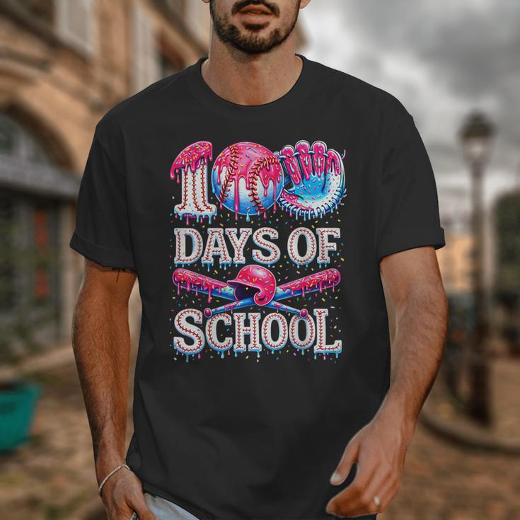 100 Days Of School Baseball Lover Donut Drip Boy Girl Unisex T-Shirt
