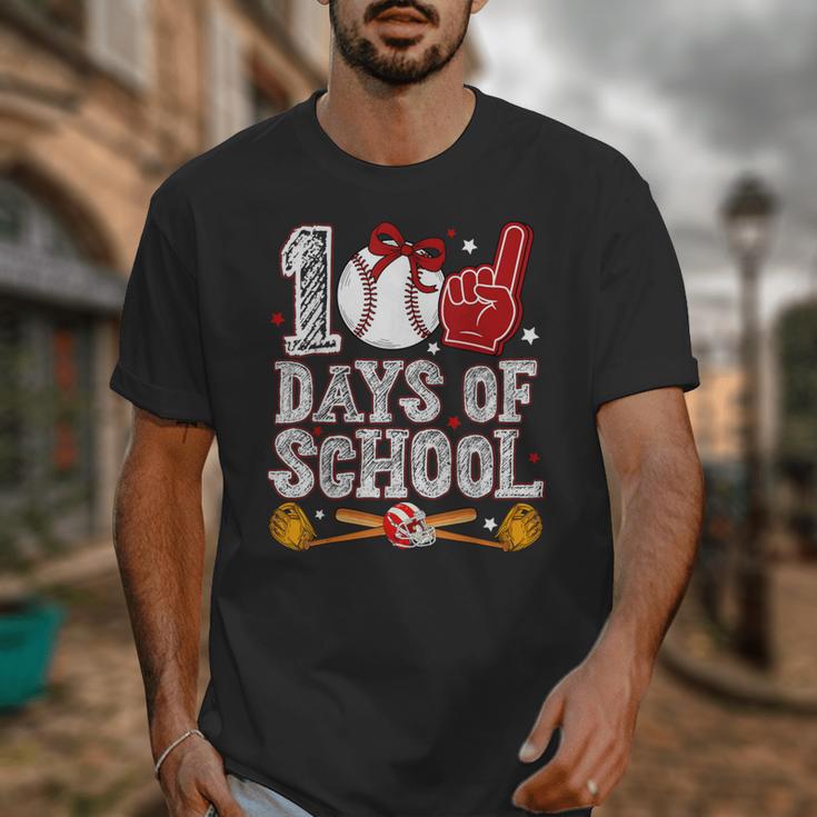 100 Days Of School Cute Bow Baseball Boy Girl Teacher Unisex T-Shirt 100 Days Of School Cute Bow Baseball Boy Girl Teacher Unisex T-Shirt