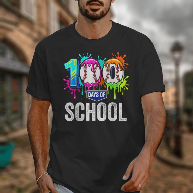 100 Days Of School Dripping Baseball Boys Kids Teacher Unisex T-Shirt 100 Days Of School Dripping Baseball Boys Kids Teacher Unisex T-Shirt
