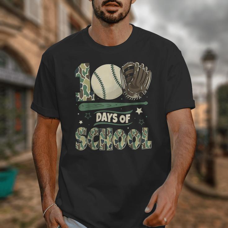 100 Days Of School Teacher Camo Baseball Boys Toddler Kids Unisex T-Shirt