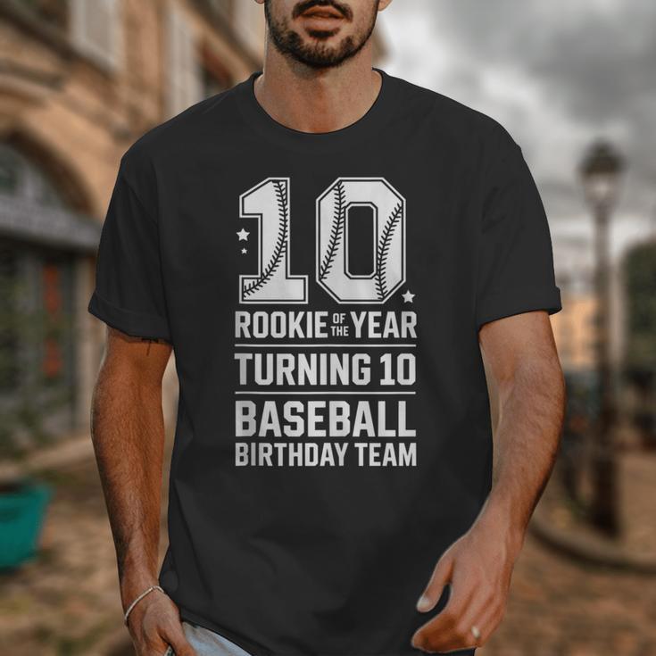 10th Birthday Rookie Of The Year Baseball Double Digit Humor Unisex T-Shirt