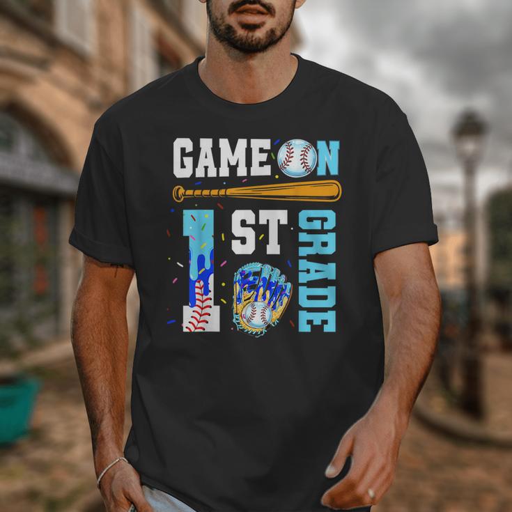 1st Grade Back To School Baseball Drip Ice Cream Game On Unisex T-Shirt 1st Grade Back To School Baseball Drip Ice Cream Game On Unisex T-Shirt